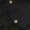 thumbnail image 3 of Betivan Men's Corduroy Top Double Tone Cracked Casual Versatile Shirt Jacket Men's Long Sleeved Lapel Top/shirt Mens Casual Outerwear Warm Fall Winter Clothing, 3 of 6