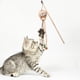 thumbnail image 3 of Juguetes para Gatos de Interior Juguete de Madera Natural con Varita para Gato con Teaser para Gato Ejercitador Jugando, 3 of 6