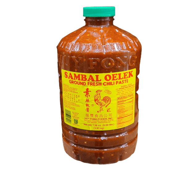 Huy Fong Sambal Oelek, Ground Fresh Chili Paste, 136 oz. 8.5 pound