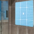 thumbnail image 4 of Naierhg Bathroom Mat Large Square Shower Mat Non Slip Shower Floor Secure Suction Cup Drain Holes Bathroom Carpet Black, 4 of 8
