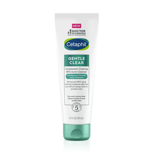 Cetaphil Gentle Clear Complexion Clearing Bpo Acne Cleanser For