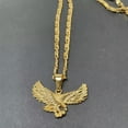 thumbnail image 2 of GKNET Golden Eagle 24K Gold Plated Pendant 50CM/60CM Necklace Chains Fashion Jewelry, 2 of 7