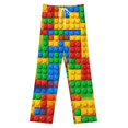 thumbnail image 3 of Colorful Brick Pattern Design Pajama Pants Comfortable Elastic Waist Pajamas Fashion Sleepwear Bottoms Plus Size Homewear, 3 of 6