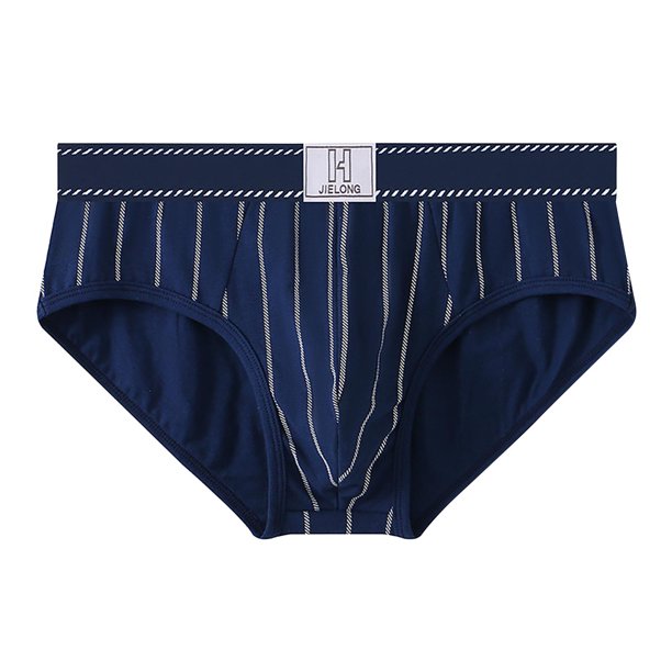 Mens Sexy Ropa Interior Rayado Medio Cintura Ropa Interior Casual Poliéster Boxeadores Transpirables, de Moda Y Cómodo para el Ocio Y el Gimnasio
