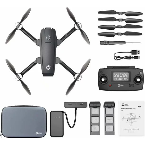 Drone GPS E88 Drone GPS Pliable avec Caméra 4K pour Adultes, Quadcopter  avec Moteur Brushless, Sac de Transport, Longue Plage de Contrôle, Drone  Vidéo en Direct RC Quadcopter Avions avec 1 Batterie 