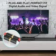 thumbnail image 3 of J&D RCA Male to RCA Male Stereo Audio Cable, 9 ft, Gold-Plated, Pvc Nylon Braided, Universal, 3 of 8