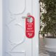 thumbnail image 3 of unbranded 3Ud Letrero De Privacidad En Cuero Rojo Para Puertas Con Doble Uso En Hogar, 3 of 6