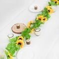 Coolmade 4 Pack 8.5' Artificial Sunflower Garland Silk Sunflower Vine