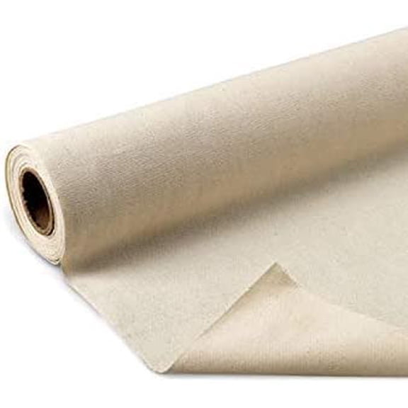 Unprimed Cotton Canvas Fabric 10oz Natural Duck Cloth 36" Wide, 10 Yards