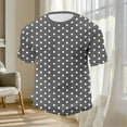 thumbnail image 6 of ibuvkizy Summer Mens T-Shirts Crew Neck Short Sleeve Casual Tops Loose Elastic Workout Khaki,2XL, 6 of 7