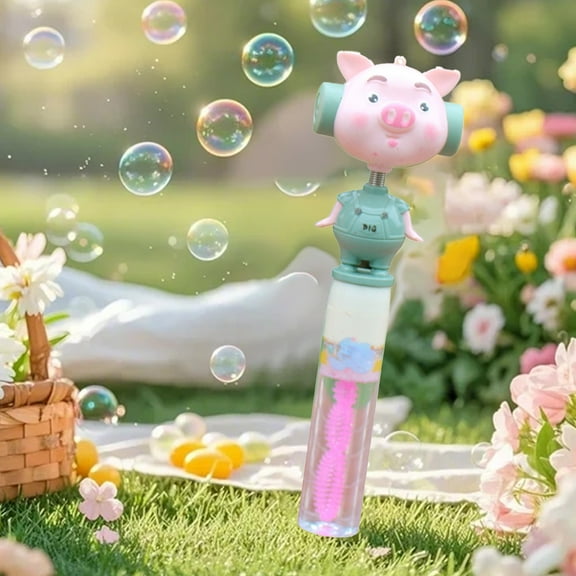 ToyKingdee Bubble Stick Wand Bubble Maker Easter Bunny,Bubble Blower Cute Rabbit Easter Day Basket Toys for Party Outdoor
