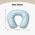 thumbnail image 5 of Gaeub Floral Daisy Print Memory Foam Travel Pillow,U-Shaped Neck Pillow,Head Neck Support Airplane Pillow,Flight Pillow for Traveling,Car,Home,Office,Washable Cover, 5 of 8