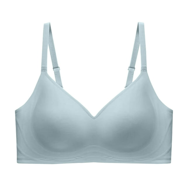 Timegard Wireless Bras for Women Adjustable Strap Full Support Comfy Breathable Daily Sleep Thin Bra