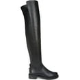 thumbnail image 2 of Sam Edelman Narisa Black Leather Rounded Toe Wide Calf Over the Knee Dress Boots (Black Wide Calf, 8), 2 of 3