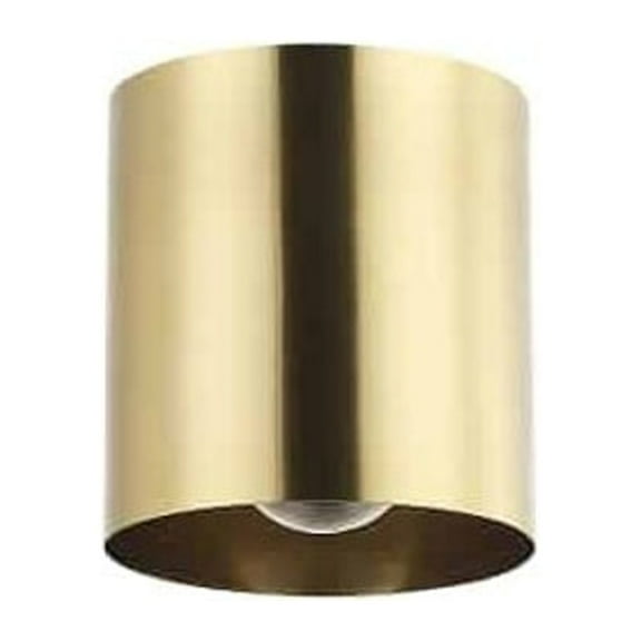 Dainolite - Theron - 1 Light Flush Mount-Aged Brass Finish