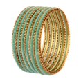 thumbnail image 6 of Efulgenz Indian Bangle Set Plain Velvet Bangles with Oxidized Metal Ball Bangle Bracelet Bohemian Bracelet Metal Bangle Set Statement Fashion Jewelry for Women (26 Pcs), 6 of 6
