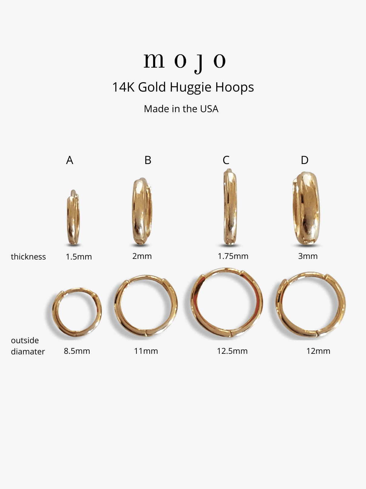 Small Gold Huggie Clicker Earring – STONE AND STRAND