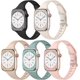 thumbnail image 1 of Correa delgada compatible con pulseras de Apple Watch para mujeres 40mm 38mm 41mm 42mm 44mm 45mm 46mm 49mm, correa estrecha de silicona suave para iWatch Series 10-1 SE, paquete de 5, 1 of 14