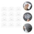 thumbnail image 2 of Yongwei 12pcs Adhesive Hooks Wall Mounted Plastic Hooks Household Sundries Organizer, 2 of 7