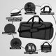 thumbnail image 3 of 65L Negro, Bolsa de viaje plegable para hombres Bolsa deportiva grande y ligera resistente al agua Camping Senderismo Plegable, 3 of 5