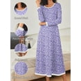 thumbnail image 4 of Avidlove Long Nightgown for Women Long Sleeve Nightshirt Full Length Sleepwear Soft Loungewear S-4XL, 4 of 6