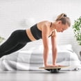 thumbnail image 7 of Philosophy Gym Wobble Balance Board, Round Wooden Core Trainer for Adults - Black, 7 of 7