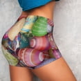 thumbnail image 4 of Haiem Easter Eggs No Front Seam Biker Shorts for Women Yoga Workout Gym Bike Shorts with Tummy Control Moisture-Wicking-X-Large, 4 of 9