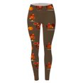 thumbnail image 5 of XJDJHC Leggings For Women Thanksgiving Turkey Pumpkin Print Gym Tights Holiday Athletic Running Yoga Pants, 5 of 5