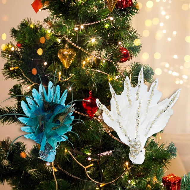 2x adorno de de Navidad de , regalo de cumpleaños, decoraciones navideñas, lindos niños coleccionables para el hogar, sala de estar de Hugo pavo real de navidad