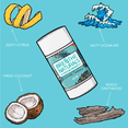 thumbnail image 7 of Summer Seabreeze Deodorant - 24 Hour Freshness - Aluminum Free & Vegan - For Sensitive Skin, Men, Women & Kids - 2.6 oz Stick - Made in the USA, 7 of 7