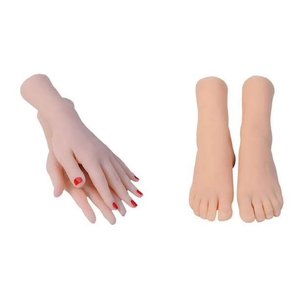 Realistic Female Mannequin Foot and Hand Model for Jewelry,Socks,Shoes