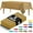 Gold, variant on 5 Pack Premium Gold Plastic Tablecloth - 84 x 84 in. Disposable Round Plastic Table Cloth - Decorative Round Table Cover Smooth Table Cover - Disposable Table Cloths for Parties, Weddings And Parties