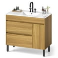 thumbnail image 2 of Uforic 36 " Bathroom Vanity with Undermount Sink, Free Standing Bathroom Storage Cabinet with 2 Drawers, Oak, 2 of 8