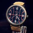 thumbnail image 5 of Yazole 323 reloj de cuarzo de moda para hombre reloj deportivo con correa de cuero luminoso casual Afortunado Sencillez, 5 of 5