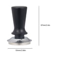 thumbnail image 4 of sanitation Coffee Tamper Pressure Press Calibrated Powder Hammer Flat Base Portafilter Kitchen Spring Leveler Home Office Black 53mm, 4 of 6