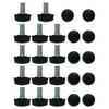 Unique Bargains 24Pcs M6 x 10 x 16mm Leveling Feet Adjustable Leveler Floor Protector