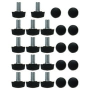 Unique Bargains 24Pcs M6 x 10 x 16mm Leveling Feet Adjustable Leveler Floor Protector