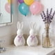 thumbnail image 4 of Decoraciones de Pascua, adornos de Pascua, regalos de Pascua, conejos de cerámica con lazo, decoración del hogar de Pascua y decoraciones navideñas, adornos de cerámica, 4 of 6