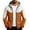 Orange, variant on Big & Tall Men's Windproof Outdoor Softshell Jacket Fleece Lined Thicken Thermal Hooded Outerwear Color Block with Zip Pockets for Hiking Camping, Yellow, 4XL
