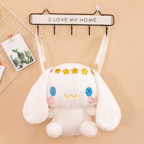 Cinnamonroll My Melody mochila de felpa para niñas Kawaii lindo Animal relleno mantequilla Kuromi Pikachu bolso de hombro regalo de cumpleañoszhangyuxiang