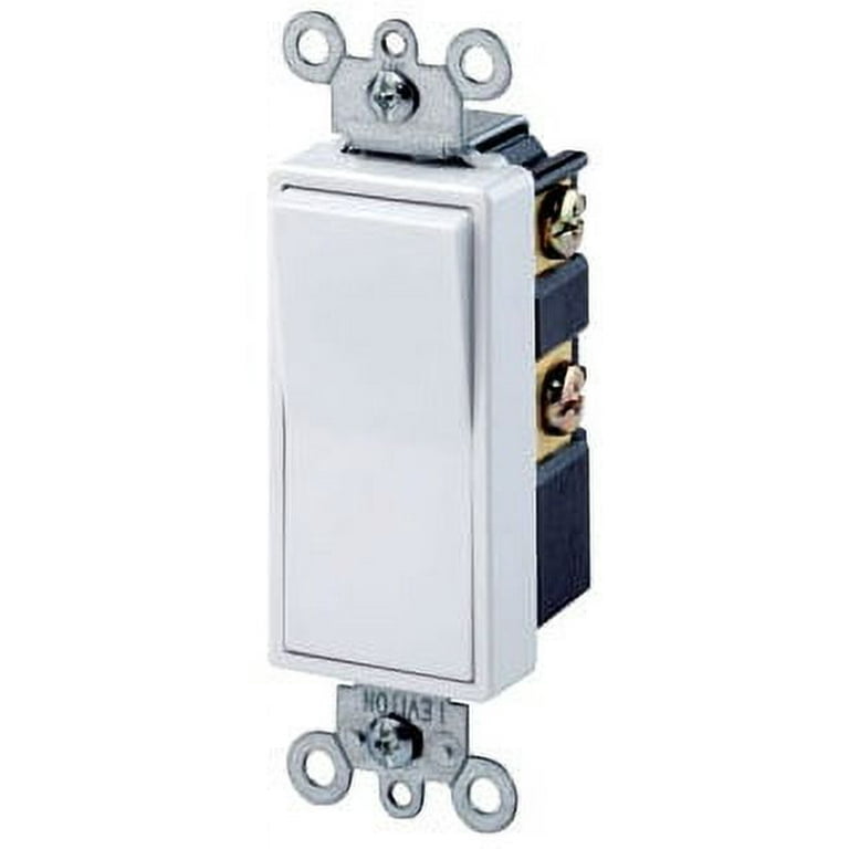 15 Amp, 120 Volt, Individual Switches, Decora Three Rocker Combination Switch