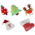 thumbnail image 3 of KAKOWELY 5 juguetes navideños para gatos, juguetes para morder para gatos de interior, lindos juguetes de peluche para gatitos., 3 of 5