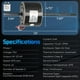 thumbnail image 2 of Motor de ventilador RV AC Flngr de repuesto para Coleman Mach 1/3 HP, 2 of 8