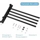 thumbnail image 5 of Bathroom Towel Rack with 4 Bars 180° Rotating Towel Dryer SUS304 Stainless Steel Wall Mounted Towel Holder for Kitchen Sink - Black, 5 of 5