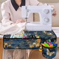 thumbnail image 4 of ZIATUBLE Butterfly Sewing Machine Pad Organizer with Small Cylinder Waterproof Overlocker Serger Scrap Trim Catcher and Pad Lightweight Sewing Machine Mat Reduce Vibration Table Pad, 4 of 5