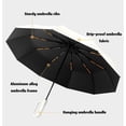 thumbnail image 7 of Folding Sun Umbrella for Both Rain and Sunshine,Portable Automatic Umbrellas with Ring Buckle,Large Compact Sun Parasol for Outdoor/Travel/Beach, 7 of 7