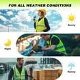 thumbnail image 6 of ProtectX High Visibility Reflective Safety Vest for Men Women Hi Vis Work Construction Vest with Pockets Class 2 Neon Green 3X-Large, 6 of 7