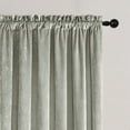 thumbnail image 2 of Crushed Velvet Curtains with Rod Pocket Luxurious Thermal Insulated Soundproof Drapes for Christmas, Soft and Durable Light-Filtering Window Treatments, 2 Panels, 2 of 8