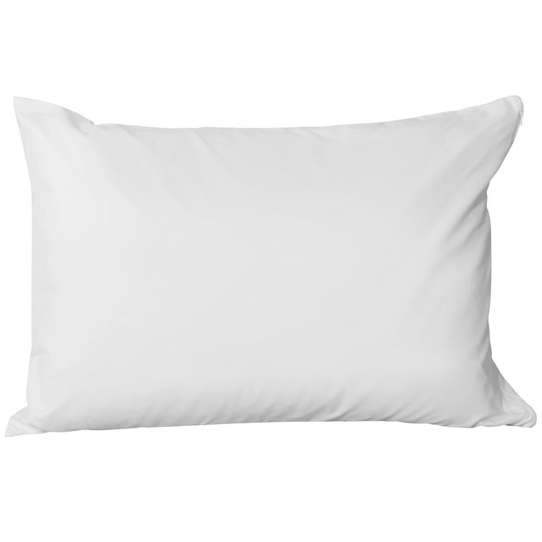 AllerEase Standard/Queen Cotton Pillow Protector in the Pillow Protectors  department at