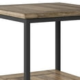thumbnail image 3 of Skyler SOLID MANGO WOOD and Metal 22 inch Wide Square Industrial End Table in Beach Brown, 3 of 5